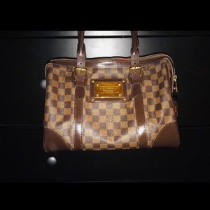 Louis Vuitton Berkley Damier Ebene Handbag